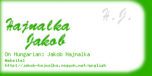 hajnalka jakob business card